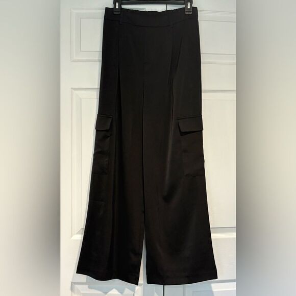 NWT San Souci Wide Leg Pant GSP1136 Black Size M - Picture 1 of 10